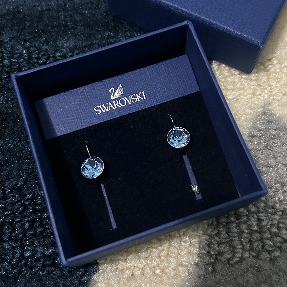 New Swarovski Stunning Blue Earrings